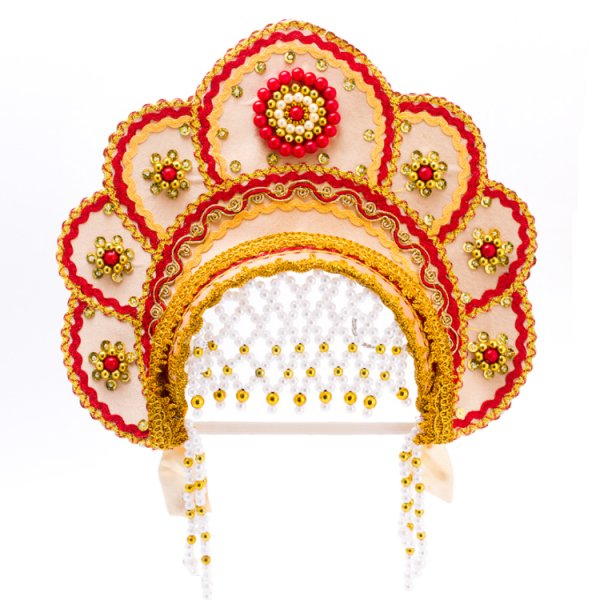 Корона кокошник крючком