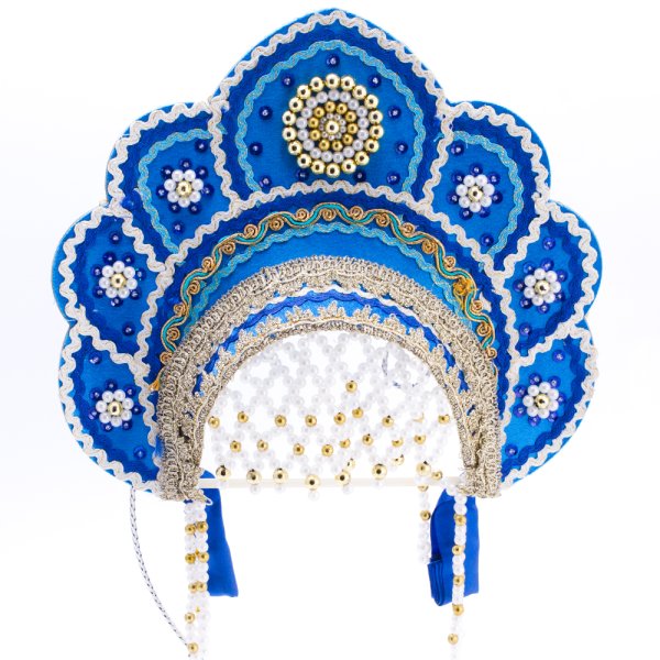 Кокошник трафарет