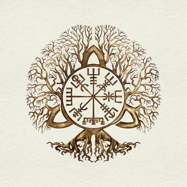 Иггдрасиль тату вегвизир