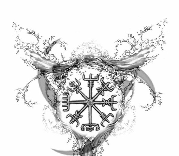 Шлем ужаса Агисхьяльм руны тату