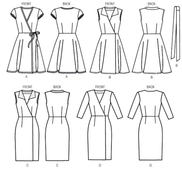 Выкройка офисного платья