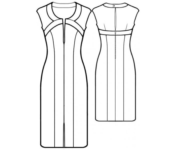 Фасоны платьев для срисовки