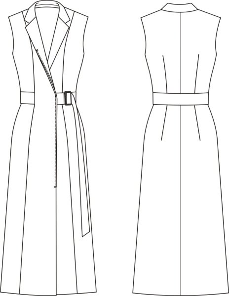 Платье с цельнокроеным рукавом Бурда