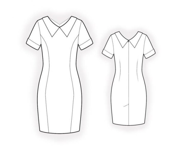 Эскизы платьев с рукавами