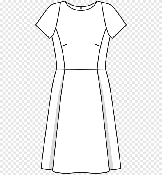 Эскиз классического платья