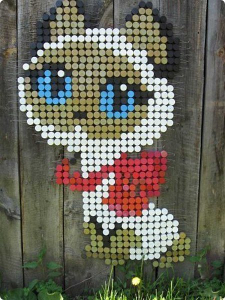 Мозаика из пробок