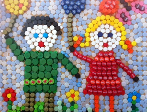 Поделки из крышек