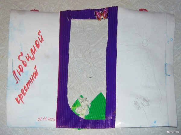 Нарисовать подарок крестной на день рождения