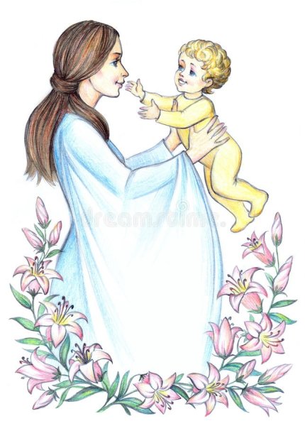 Рисунки ко Дню матери мультяшные