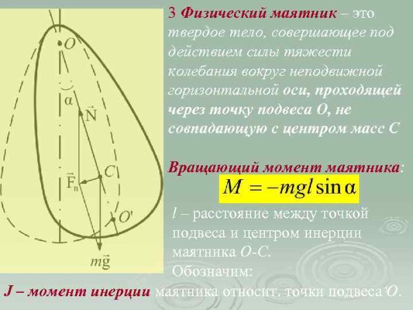 Частота малых колебаний физического маятника