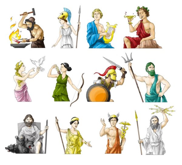 Бог Дионис рисунок