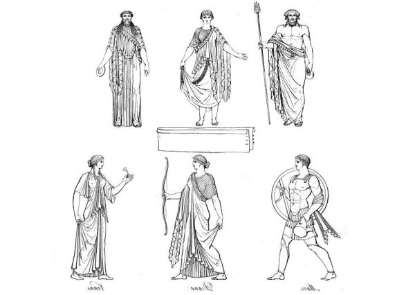 Боги древней Греции рисунок для 5 класса Посейдон