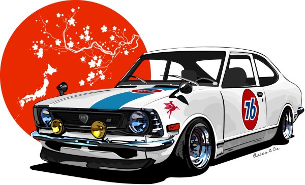 Японский автомобиль вектор