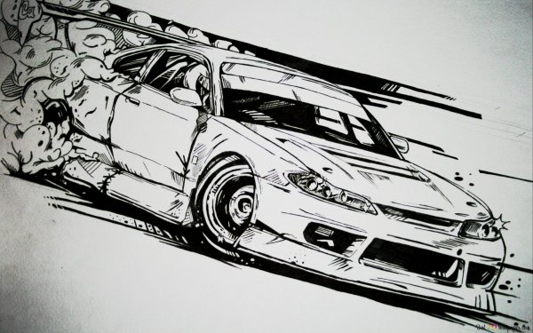 Nissan Silvia s15 рисунок