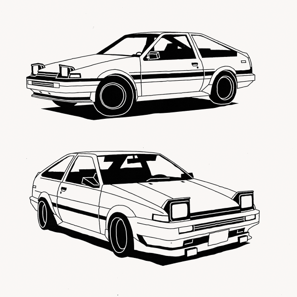 Toyota ae86 Trueno Art