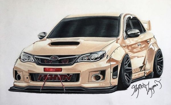 Нарисовать японские авто