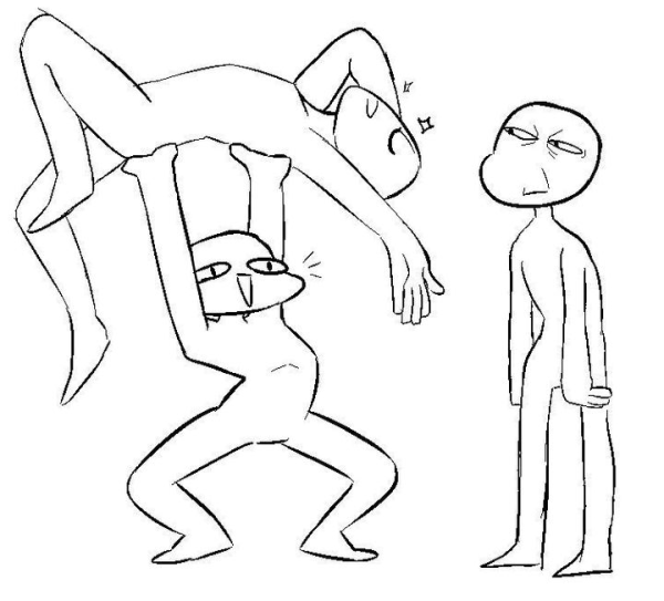 Прикольные позы для рисования