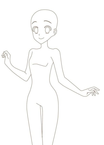 Манекен для рисования девушка