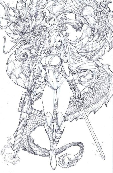 Эскизы рисунков фэнтези