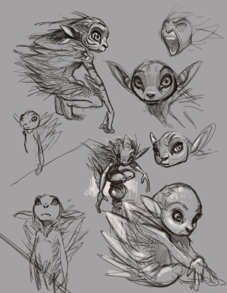 Скетчи существ