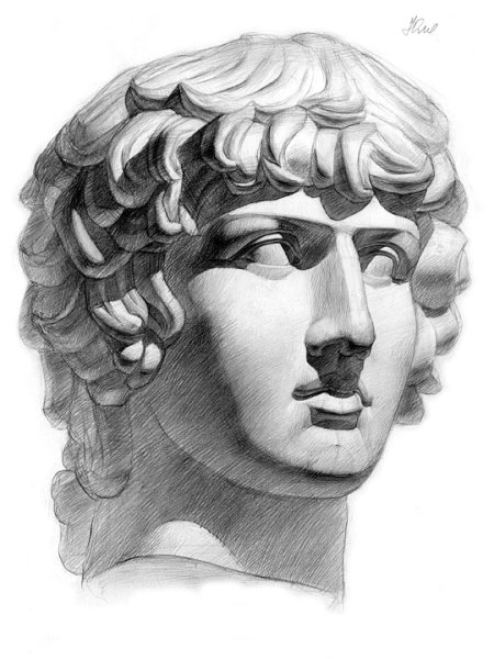 Врубель голова Антиноя