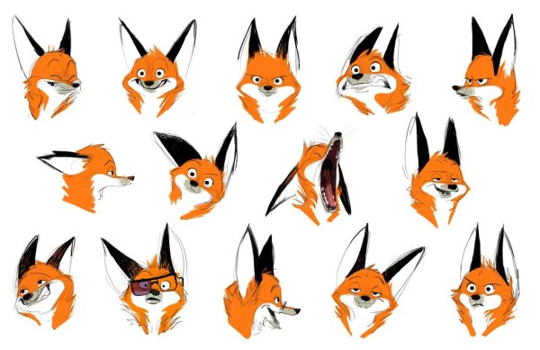 Лиса уши референс