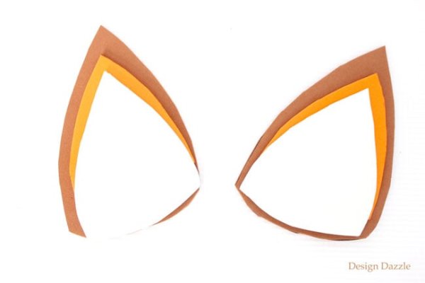 Уши лисы шаблон