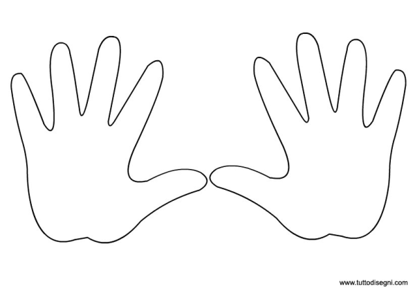Ладошка контур
