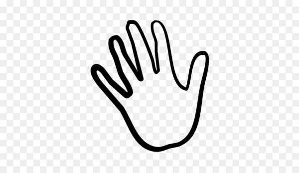 Отпечаток руки контур