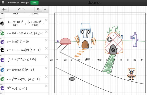 Рисование графиками функций в Desmos