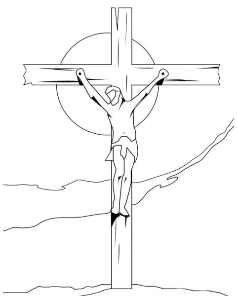 Крест тату эскиз