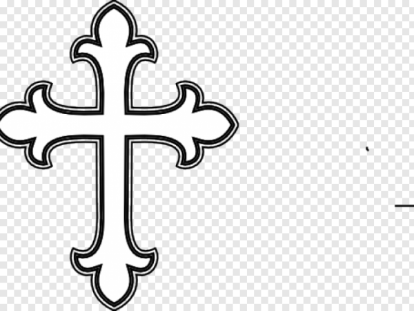 Крест рисунок карандашом