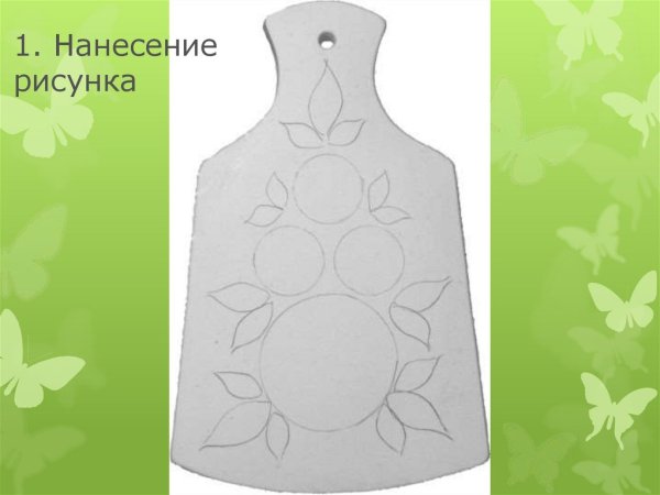 Разделочная доска с рисунком детским