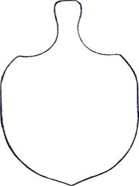 Трафарет разделочной доски для росписи