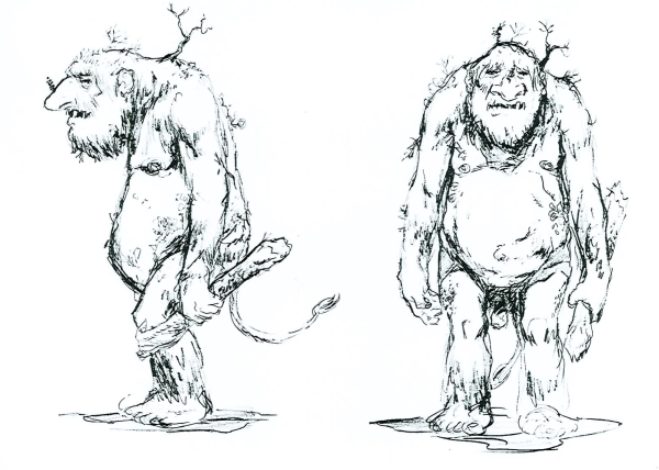 Тролли рисунок поэтапно