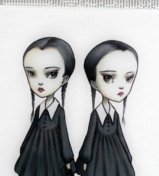 Венсдей Аддамс арт