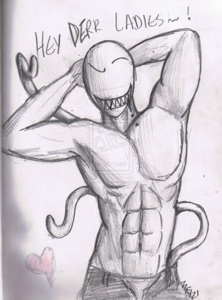 Крипипаста Слендермен в полный рост