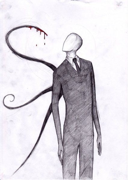 Slender man раскраска