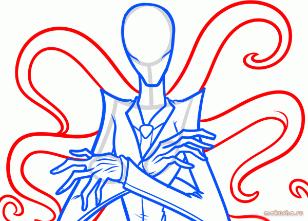 Слендер из крипипасты раскраска