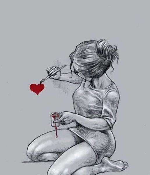 Грустные рисунки