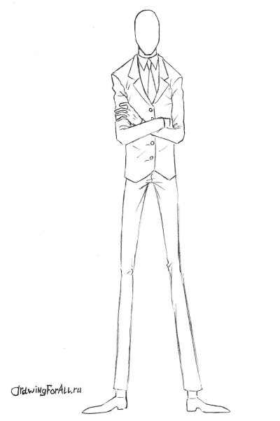 Рисунки СЛЕНДЕРМЕНА карандашом