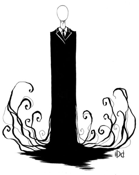 Картинки СЛЕНДЕРМЕНА раскраска