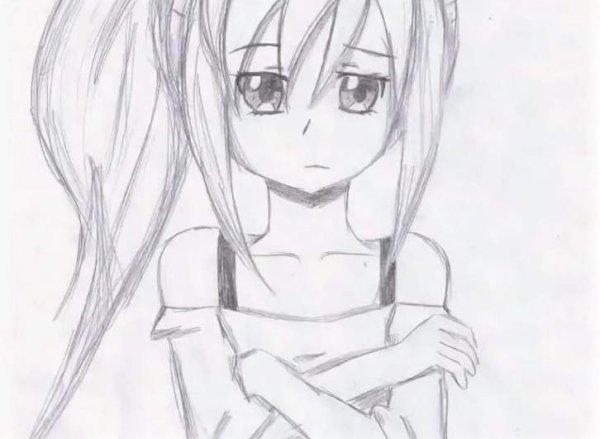 Аниме рисунки карандашом легкие