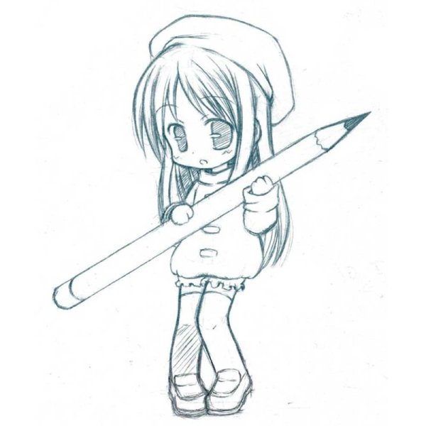 Маленькие рисунки для срисовки аниме