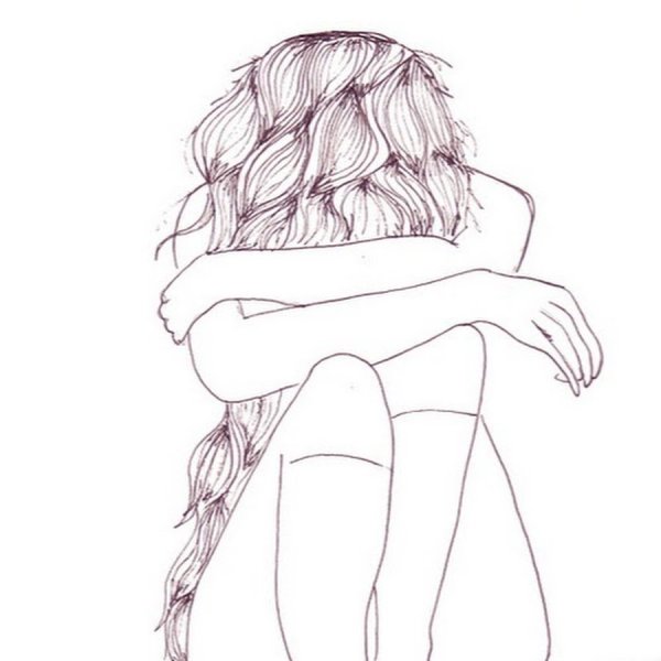 Рисунок девочки карандашом для срисовки