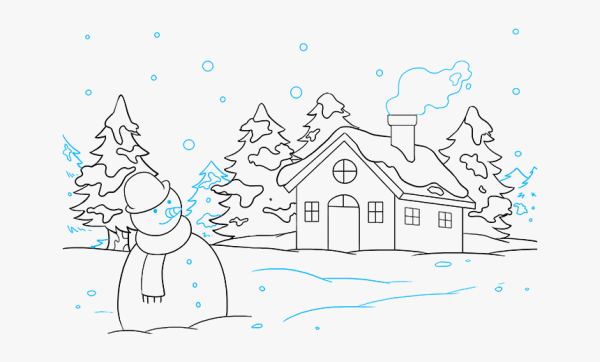 Зима для срисовки