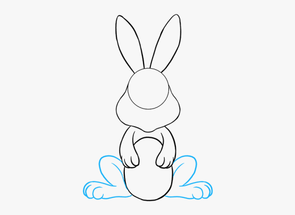 Зайчик рисунок для детей карандашом