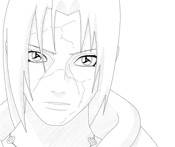 Скетч Наруто Итачи