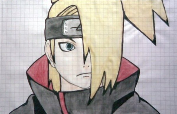 Наруто нарисовать Дейдару