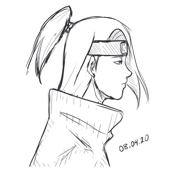 Рисунки карандашом Наруто Дейдара